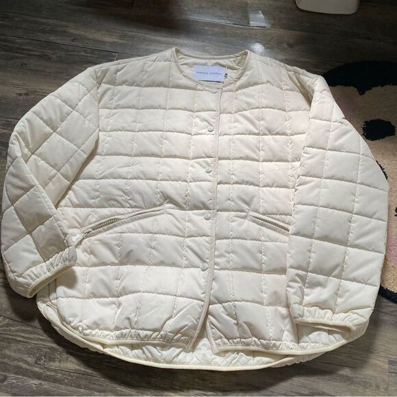 Rebecca Minkoff White Puffer Jacket Size Large - Picture 2 of 8
